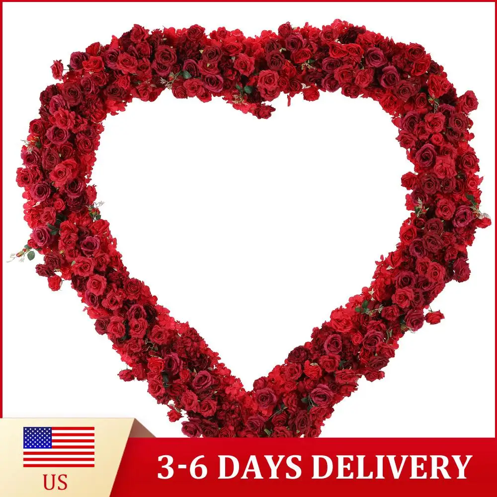 

Двухуровневая арка-подставка с декором из роз, съемная рама-держатель для фона, кронштейн для церемоний, Дня святого Валентина, дня рождения, праздничного декора