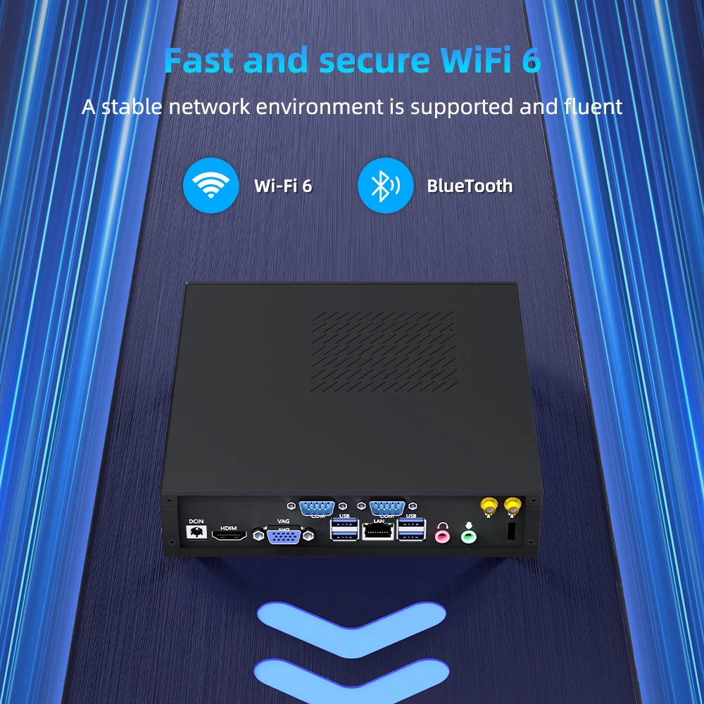 12th Gen Core I5-12450H 13500H كمبيوتر صغير DDR5 NVME 4K RS232 جزءا لا يتجزأ من سطح المكتب الأعمال الصناعية كمبيوتر صغير