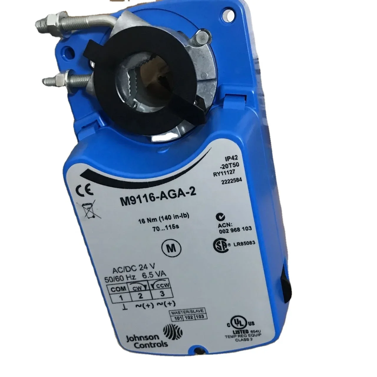 New JOHNSON M9116-HGA-2 Electric Non-Spring Return Actuators M9108, M9116, M9124, and M9132 Series