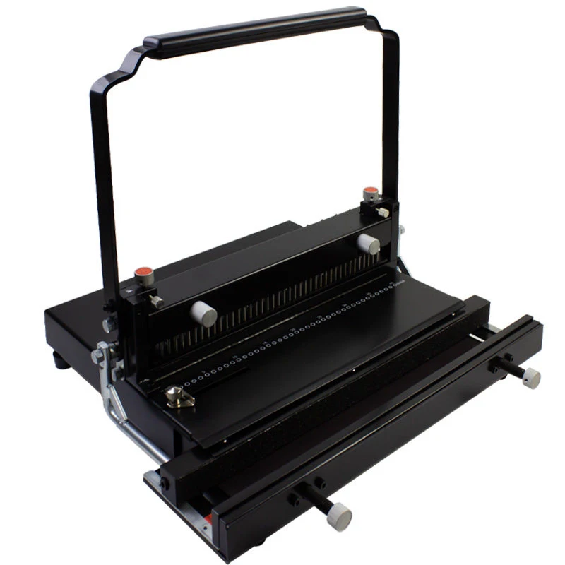 Binding Machine 2:1+3:1 Double Wire Binding Machine Single-pass 350 Pages Punching 34 Hole Round Hole Punching Binding Machine