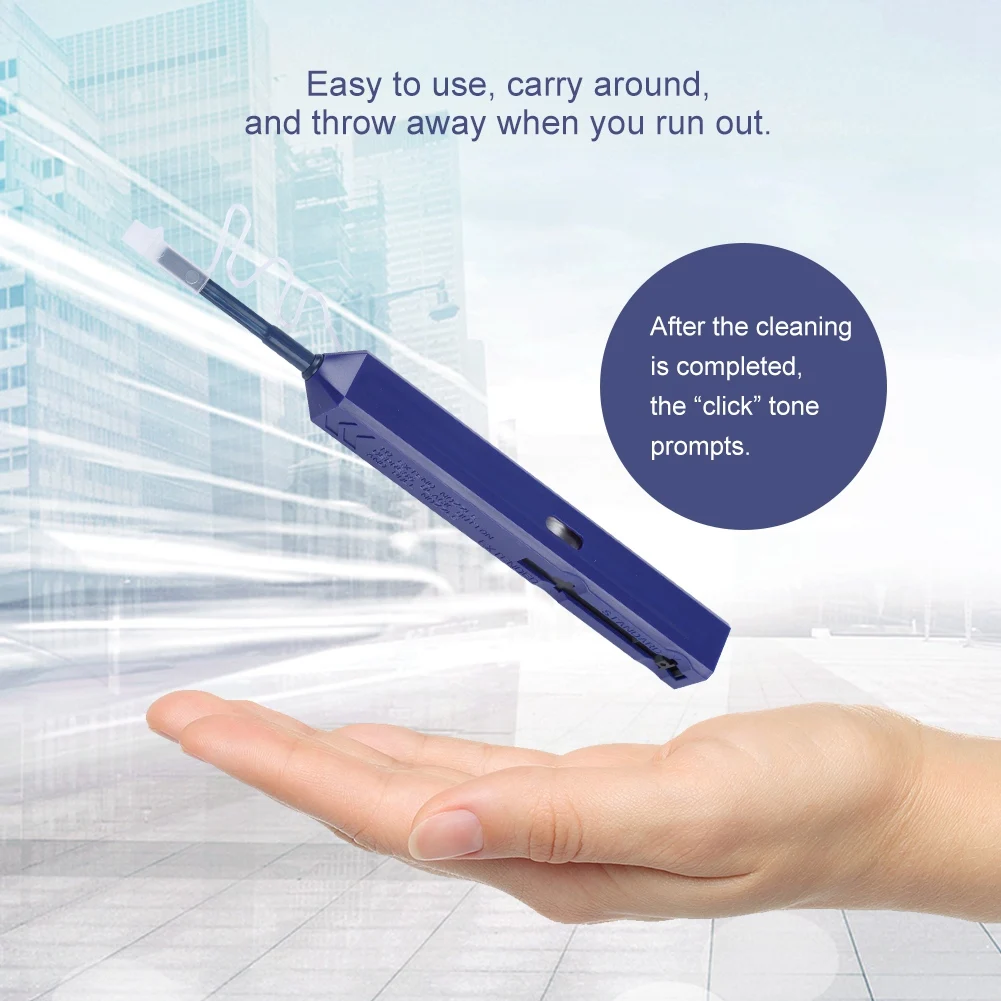 ZK10 1.25mm Cleaner Fiber Optic Cleaning Pen For LC/MU Connectors
