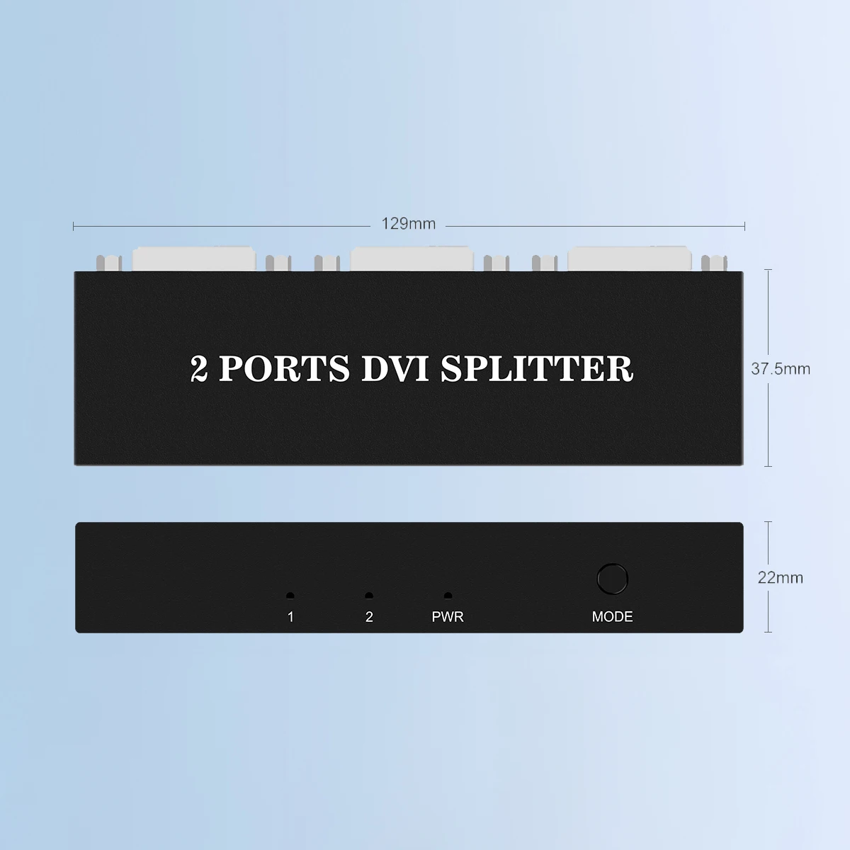 ​DVI Splitter 1X2 Switch Switcher 1 DVI-D input and 2 DVI-D output Dual Display For display Computer