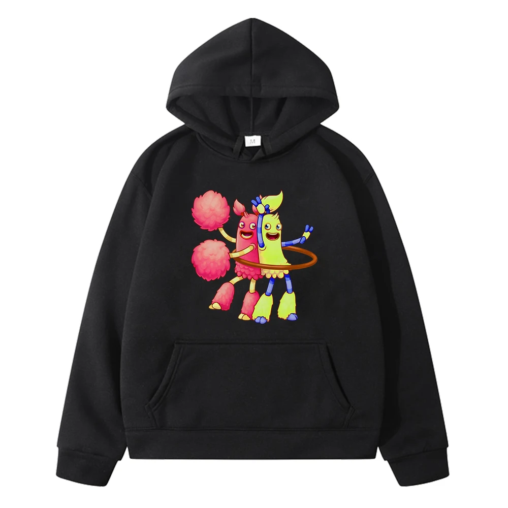 My Singing Monsters Game Printing Hoodies Kawaii Graphic Boys and Girls Hooded Sweatshirts Long  Sleeve O-neck Fleece Pullovers