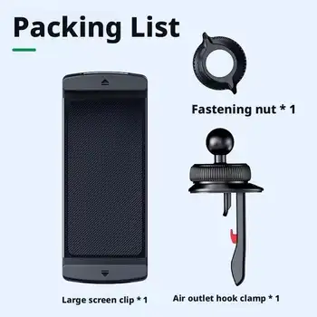 Univerzální držák na větrací otvor do auta, držák na telefon handsfree do auta, bezpečný klip, stojan na tablety pro iPhone, Android, chytré telefony, GPS 6 nejlepší prodej držák tabletu na střechu auta - №2