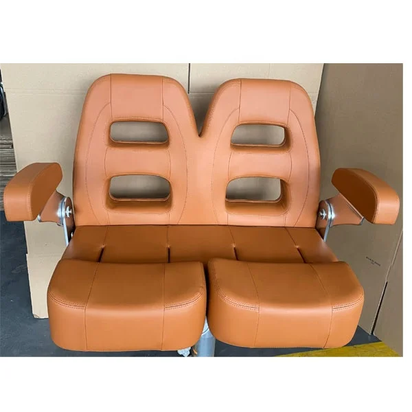 Airow auto Marine Grade Deluxe Flip up Two-Seater Boat Seat Bench Boat Seats Folding Boat Seats