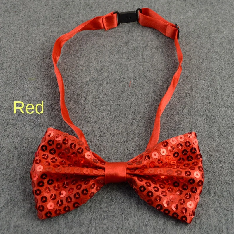 Sequin Solid Color Bow Decoration Children\'s Stage Performance Graduation Photo Bow Tie