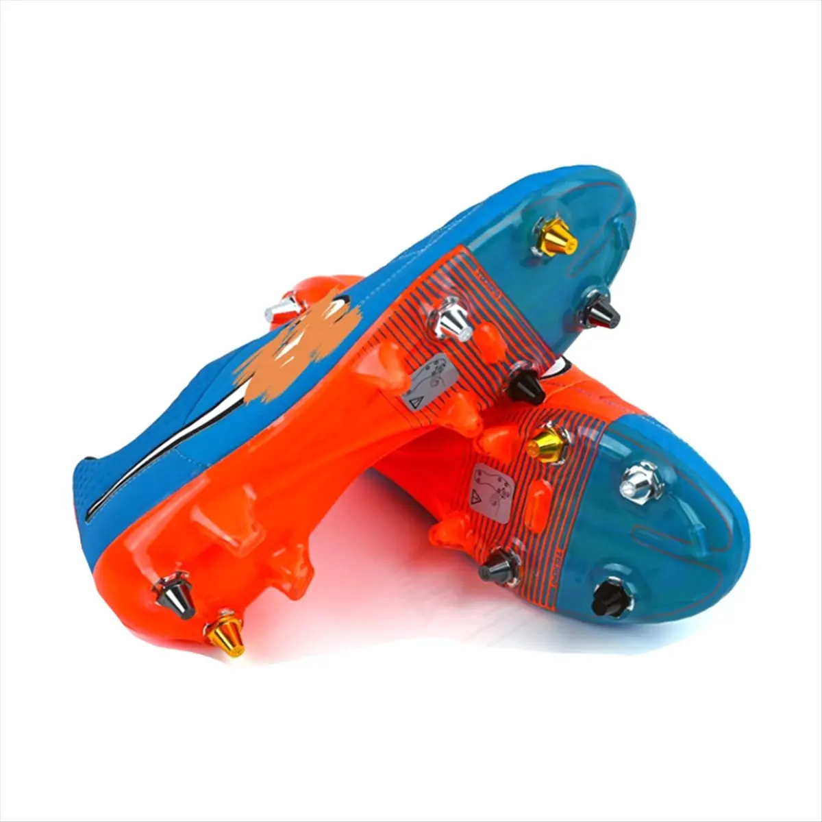 ABJX 12Pcs Football Boot Spikes M5 for Athletic Sneakers Sports Outdoor Indoor Football Cleats Firm Ground Sports 11mm Silver DR
