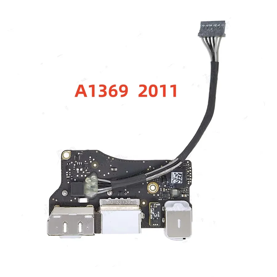 

Original USB I/O Audio Card 820-3057-A 821-1339-A For Macbook Air 13 "A1369 Power DC Jack 2011 MC965 MC966 EMC 2469