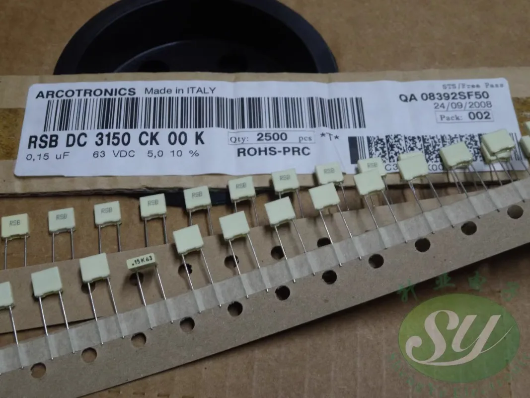 

20PCS AV RSB 0.15uf/63V 150nf u15 154 New film capacitor 5MM