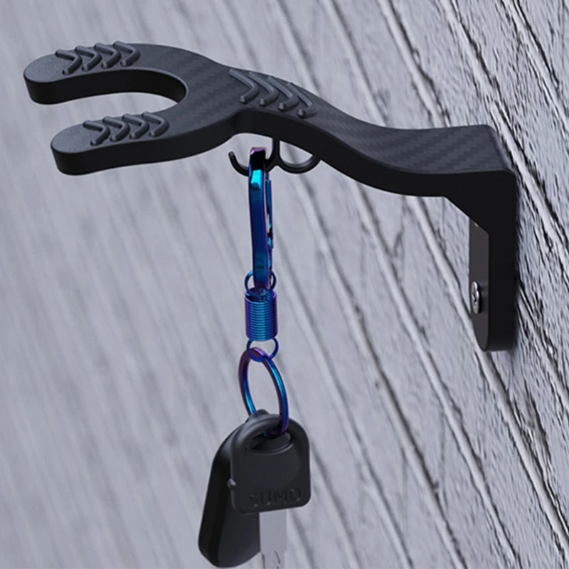 

D0UC Motorcycle Gear Vertical Storage System Anti Damage Coating ABS Wall Hook For Caps And Accessories