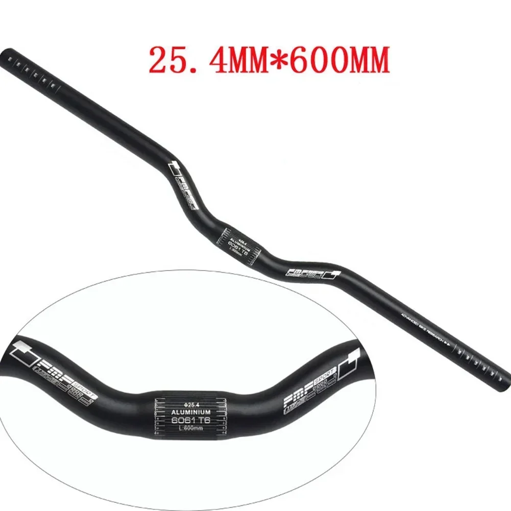 New Aluminium Handlebar BMXs MTB Mountain Bike Bicycle 600mm Riser 25.4mm Bar For Mountain Bicycle Bike Replacement Tool