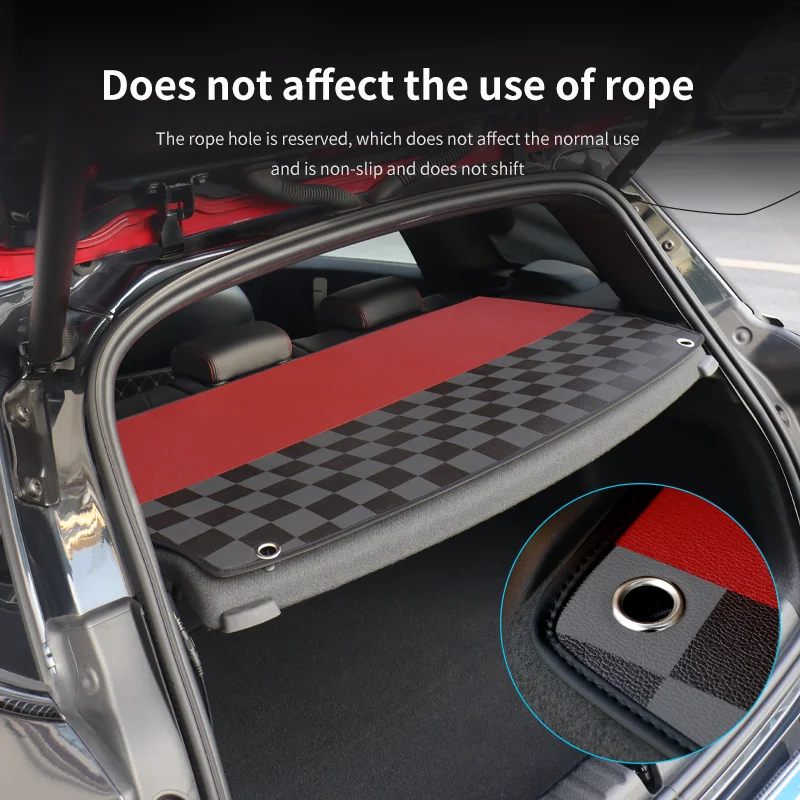 Car Interior Trunk Window Pad For Mini Countryman U25 Cooper F65 PU Leather Rear Window Protector Cushion Decoration Accessories