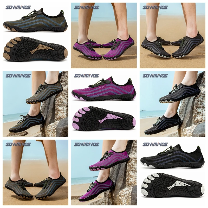 Slip On Upstream Shoes Men Quick Dry Aqua Shoes Breathable Hiking Wading Sneakers Beach Surfing Swimming Water Barefoot Shoes