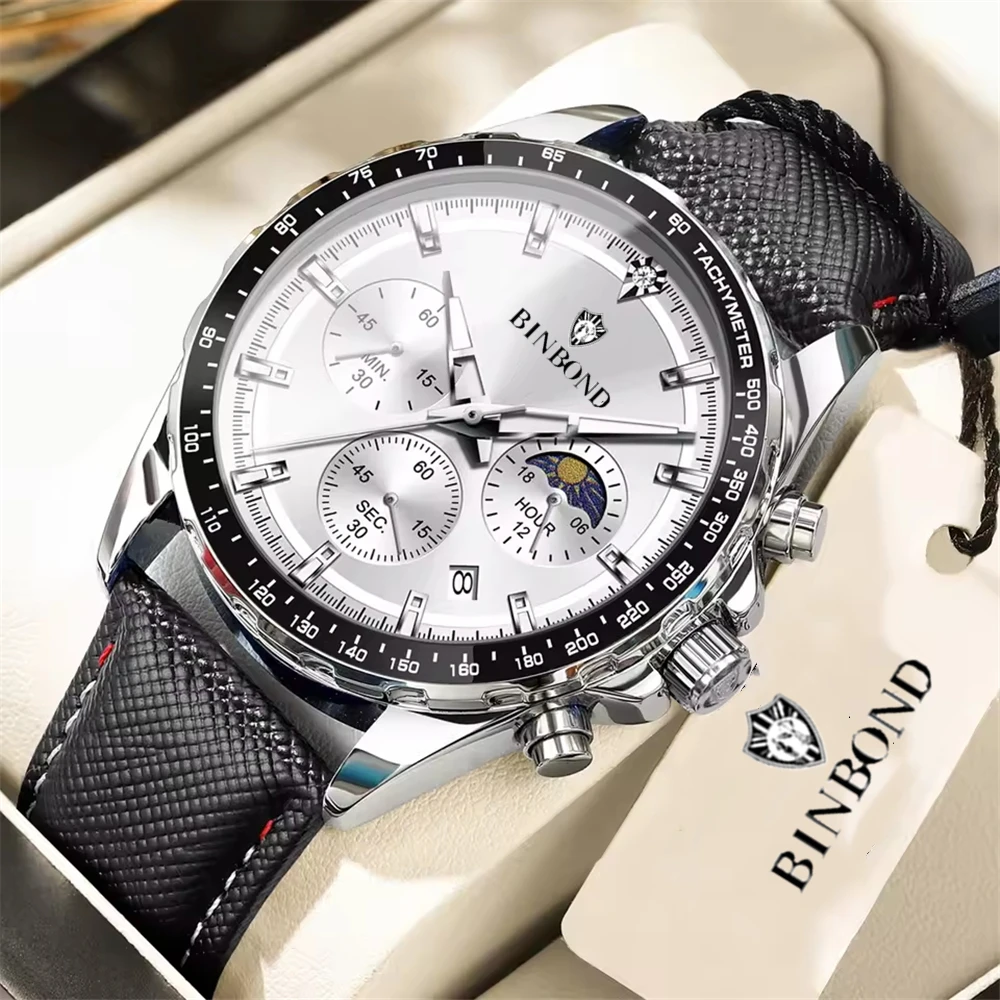 Luxury Watch Audemars Piguet - New Leather Sports Chornograph Gifts Mens