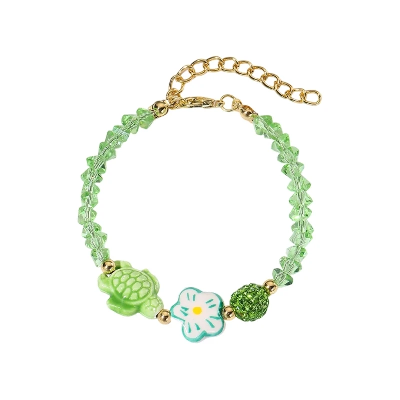 Delicate Snail Beaded Chain Adjustable Wrist Jewelry for Her E0BF