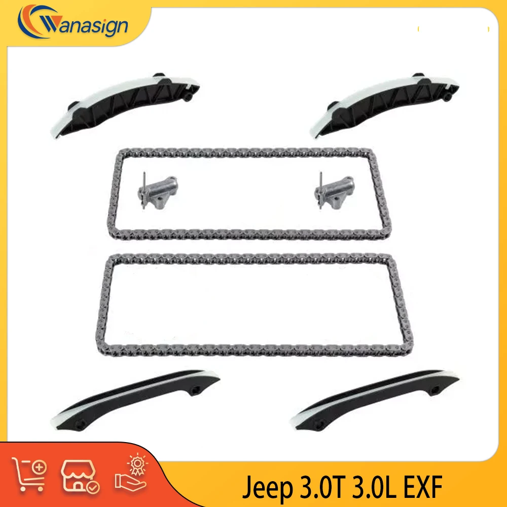 

Комплект цепи ГРМ для двигателей 3.0 T L V6 Diesel EXF, подходит для Jeep Grand Cherokee, Chrysler, RAM 1500 3.0T 3.0L 2011-2021 гг.