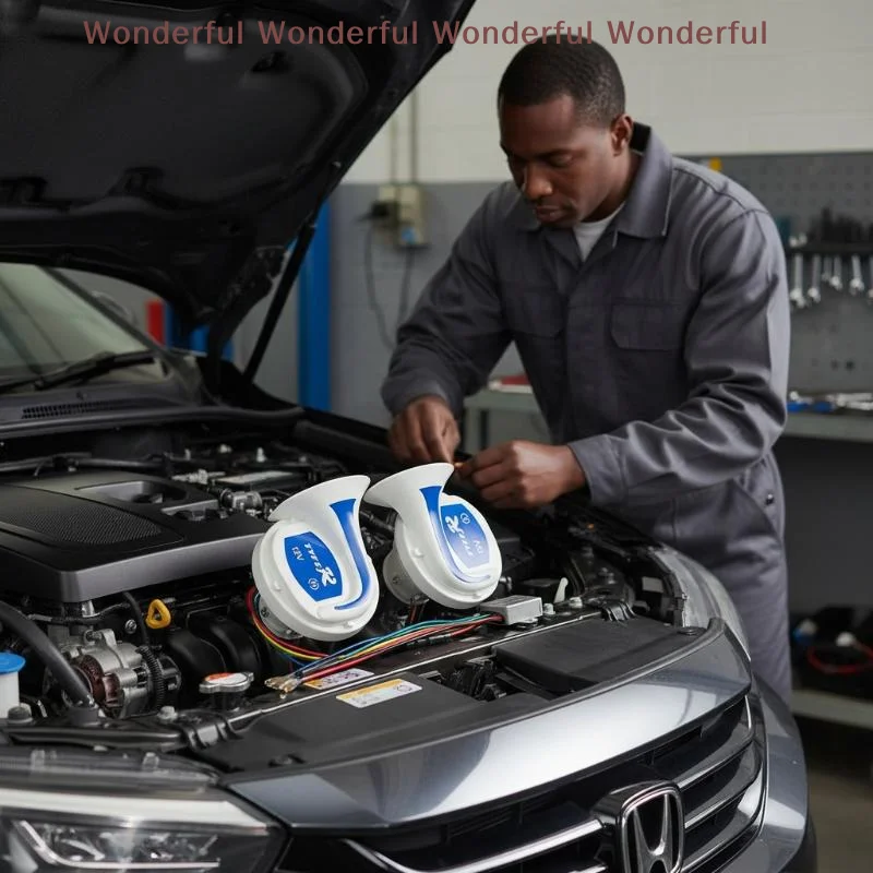 

12V 300DB High-Pitched Waterproof Car Horn - Universal DIY Modified Snailhorn Accessory.