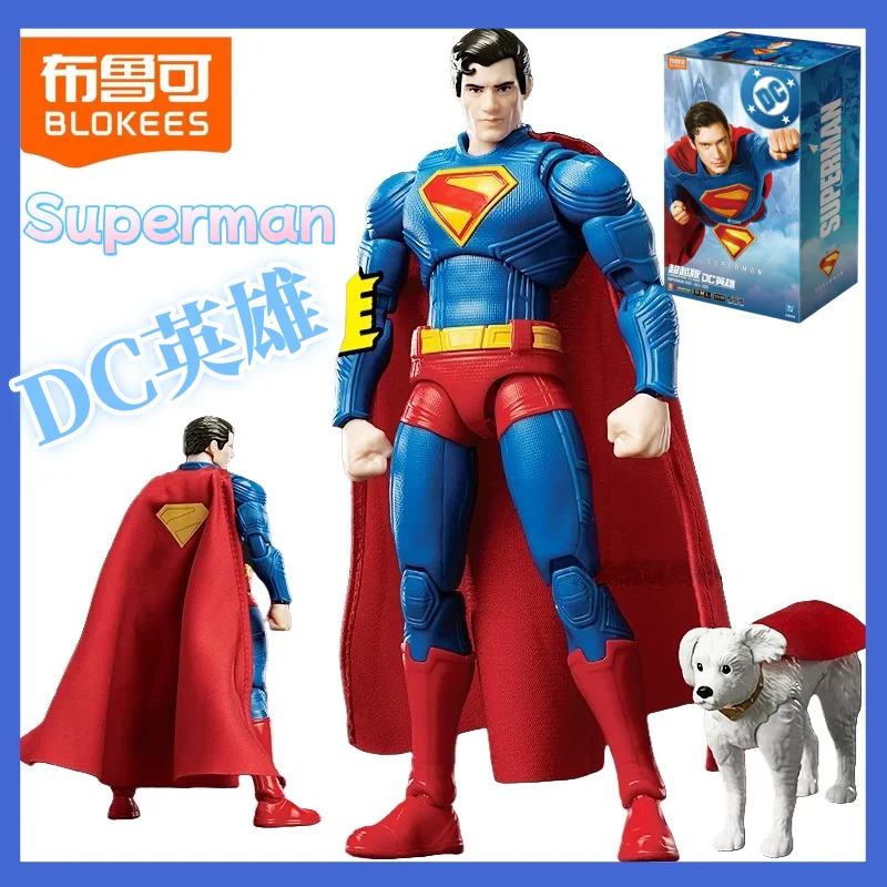 

Новая оригинальная фигурка Blokees DC Hero Superman 2025 Beyond Series, коллекция кукол из ПВХ, фигурки, подарок на день рождения