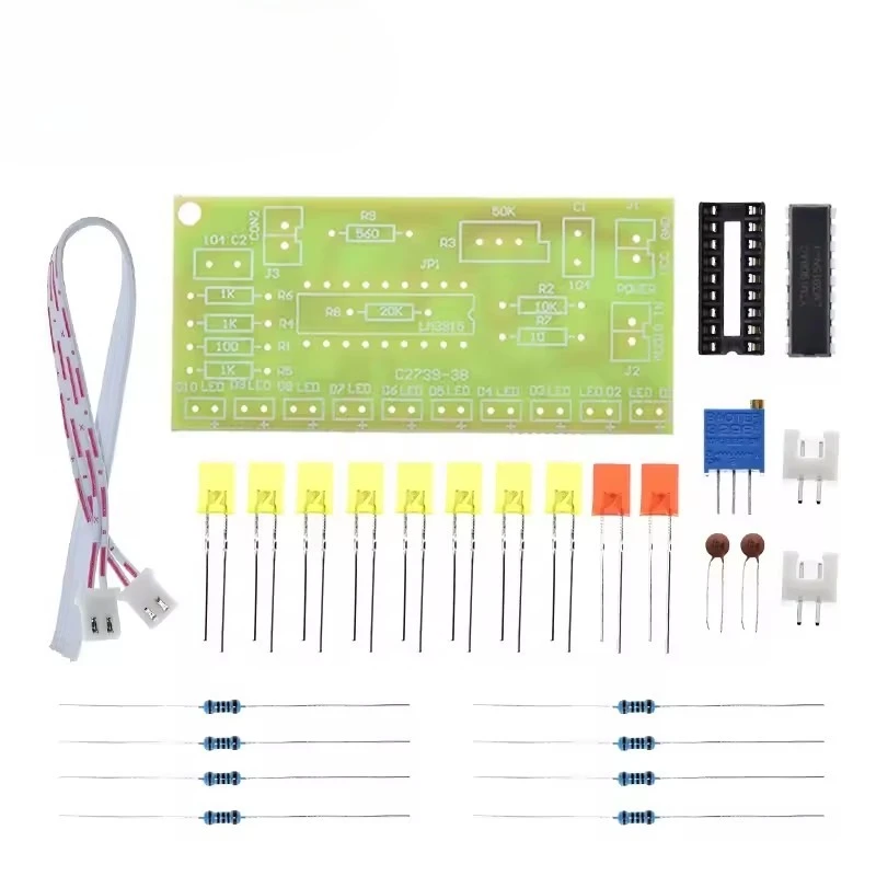 Funny 10 Audio Level Indicator LM3915 DIY Kit Electronic Audio Indicator Suite