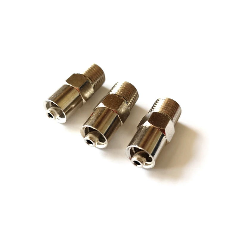 Imagem -02 - Luer Lock Tubing Conectores Rosca Masculina Metal Luer Adaptador Latão Niquelado Montagem Venda Direta do Fabricante M10 1