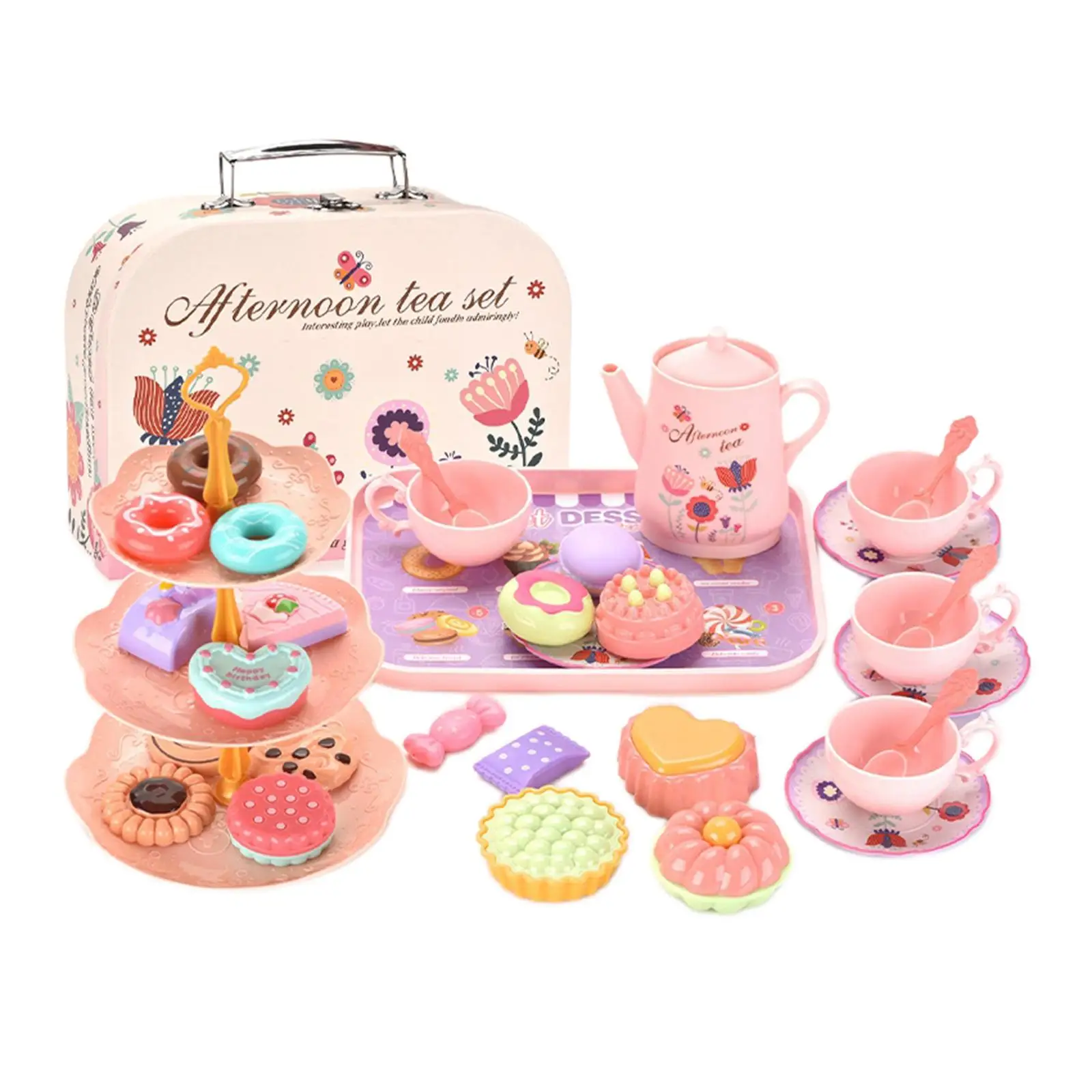 Play House Kitchen Afternoon Tea montessori Toy Early Educational Simulation Tea