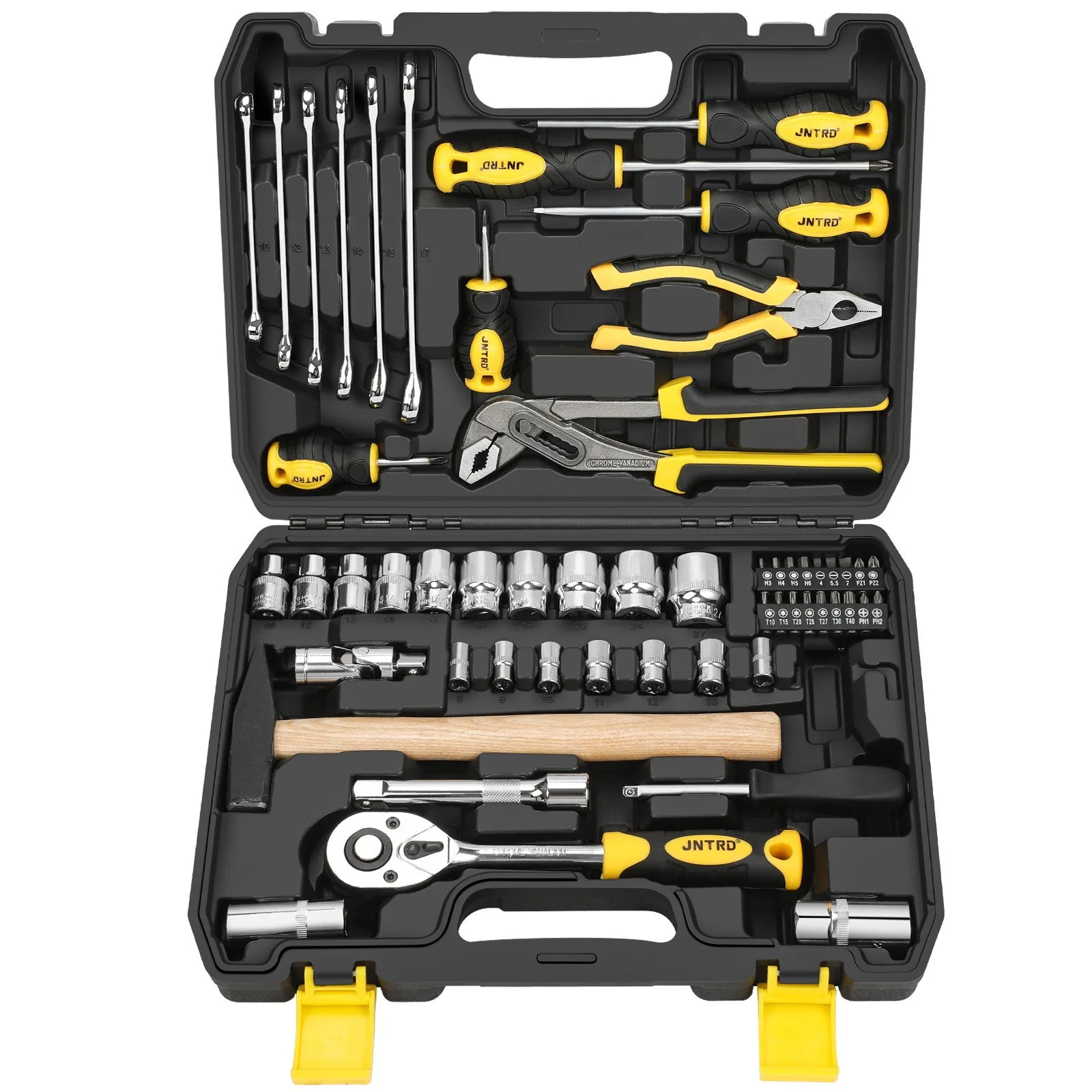 

Suitable for 58-piece home auto repair comprehensive tool set screwdriver pliers hardware tools Daquan