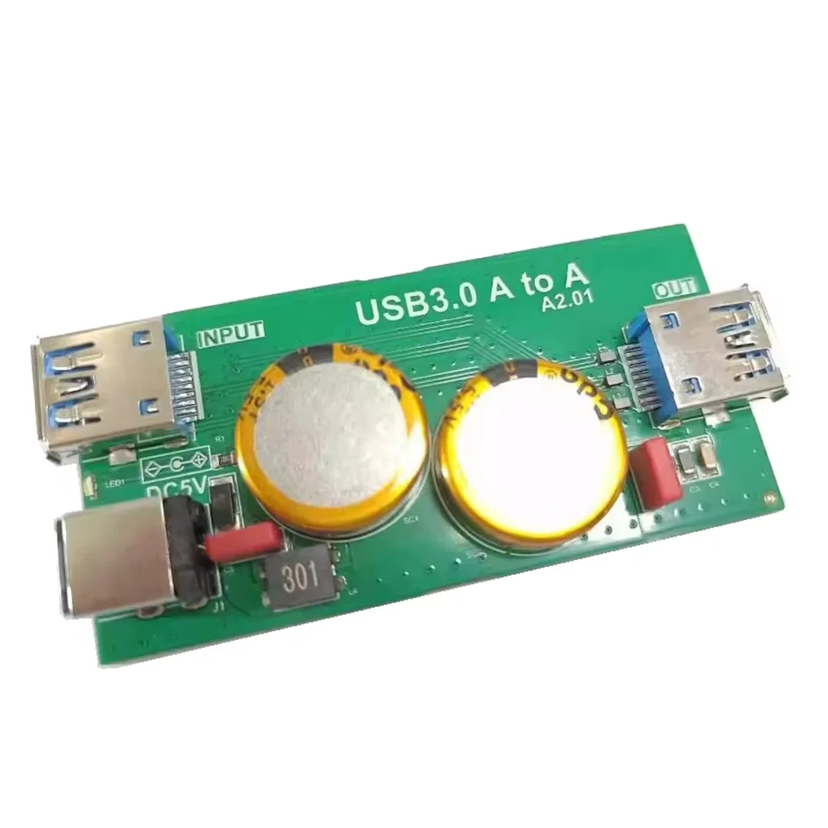 Filter Kapasitor Versi Upgrade 5V 3F Filter Daya Kapasitor Super 5A USB3.0 untuk Audio Amplifier Raspberry Pi CD DAC