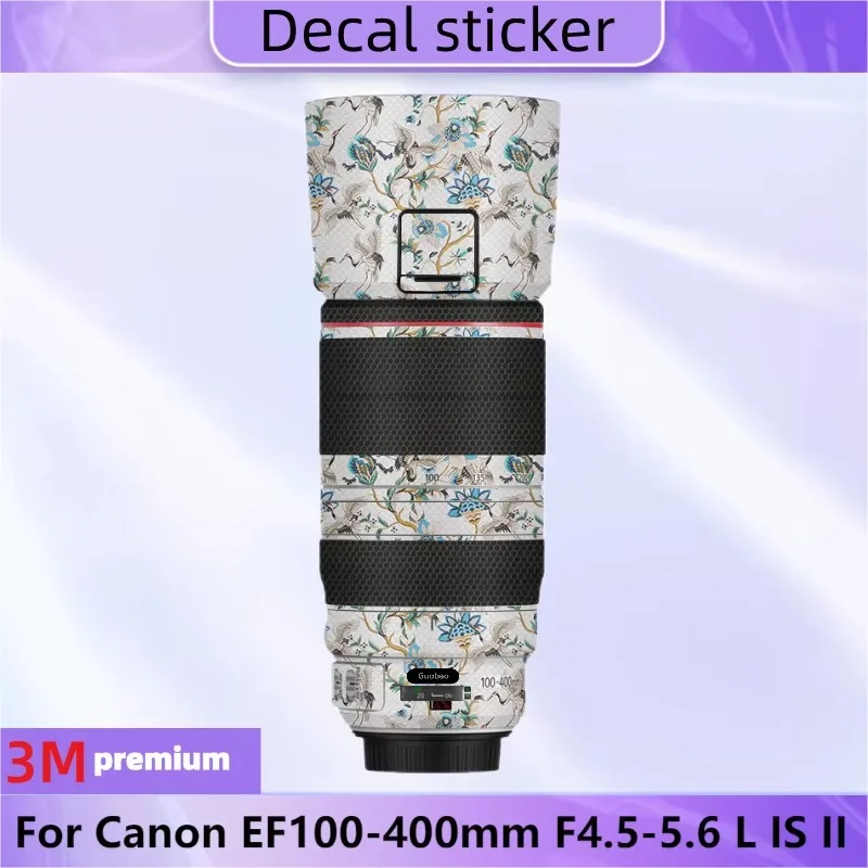 

EF100-400 II Lens Sticker Premium Decal Skin For Canon EF 100-400mm f/4.5-5.6L IS II USM Lens Anti-scratch Cover Film Wrap