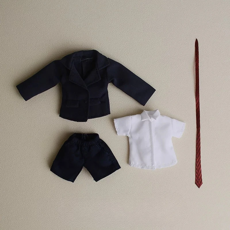 Maßstab 1:12, College-Stil, Anzug, Hemd, Weste, Shorts, Soldatenkleidung, Modell, passend für 6'' Romankey Actionfigur, Körper, Asi 3.0 BJD-Puppe – Detail 14