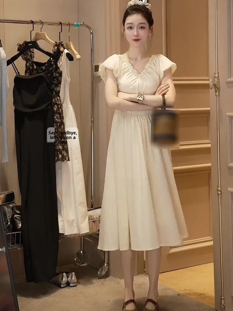 

Oajer Princ Sle Sweet Bubble Sve Design Summer Dr Women's Flagip Store Ele Faionable Single Piece Dr