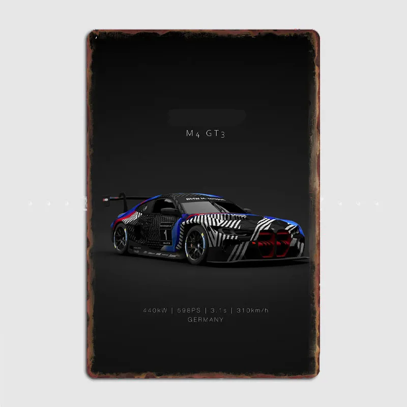 M5 M3 Series Generations Race Car Multiple Color Retro Poster Metal Sign Posters Indoor Room Decoration Home Bar Wall Decor