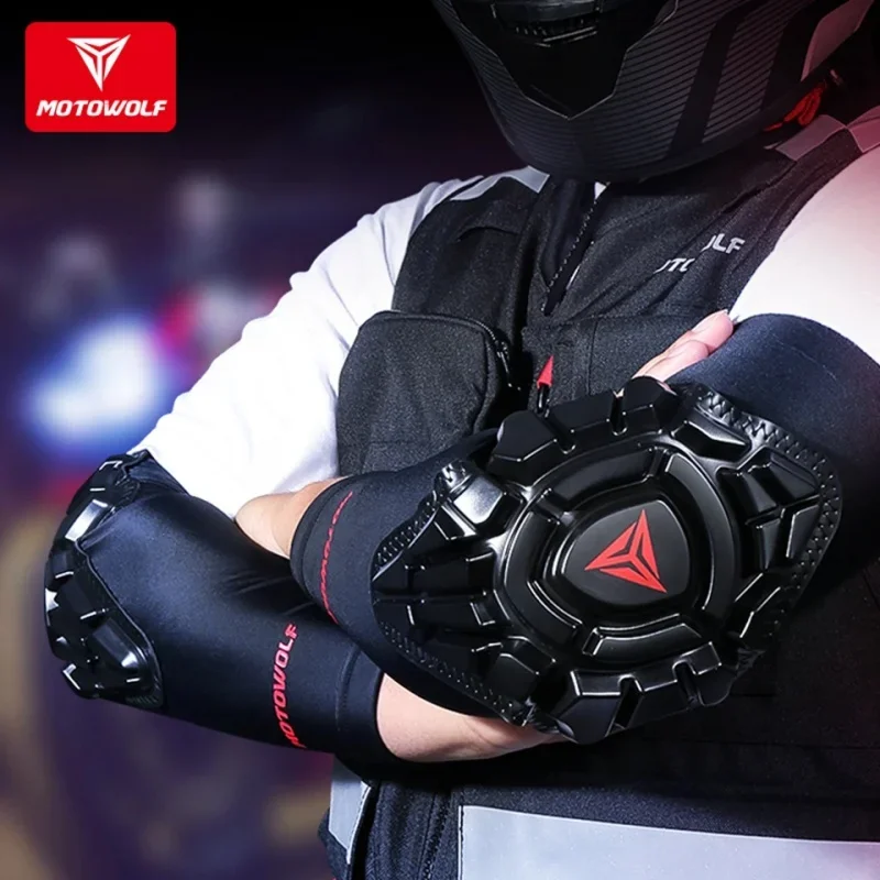 Motowolf summer motorcycle protective sleeve Ice Silk anti-fall sunscreen elbow pads riding protector gear buffer protection men