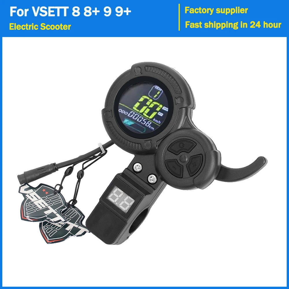 Throttle Accelerator for VSETT 8 8+ 9 9+ for ZERO 8 9 10 8X 10X Z8PRO Electric Scooter Display Throttle LCD Speedmeter Odometer