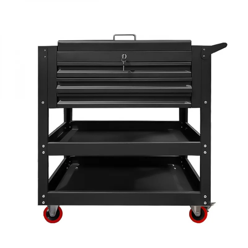 OEM/ODM High Quality Utility Powder Coated Cold Iron Foldable Cart  With 6 Layers