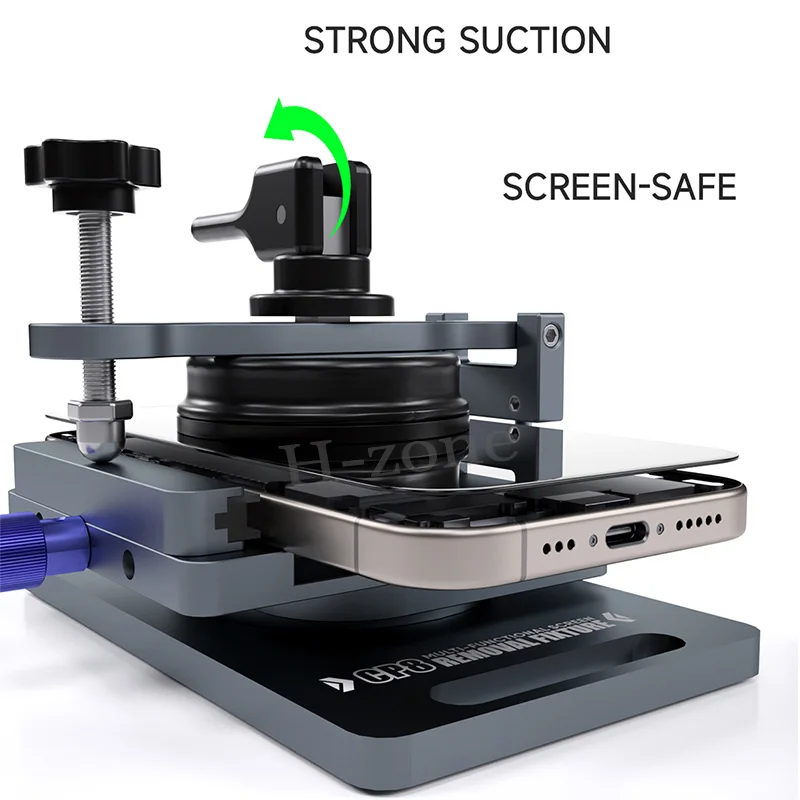 ميكانيكي CP8 العالمي شاشة LCD فاصل شاشة الهاتف المحمول الزجاج الخلفي إزالة الضغط عقد أدوات المشبك الدورية