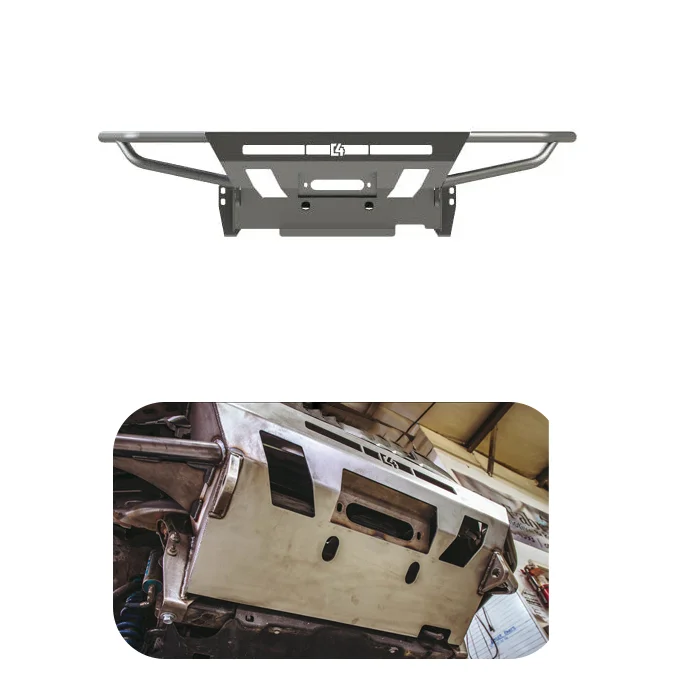 

Flying Wing MusixiA Hot Sale 4x4 Auto Accessories Black Steel Front Bumper For Tacoma 2016+ Front Bumper Without Ball Bar