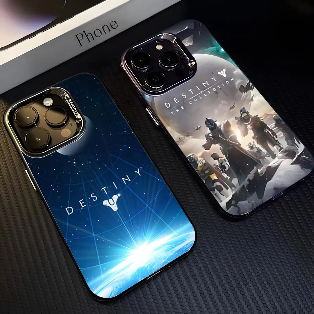 Coque de téléphone Game d-destiny, étui argenté coloré pour IPhone 17 Pro Max 15 16 14 Plus 12 13 X XS Max XR 11 Pro
