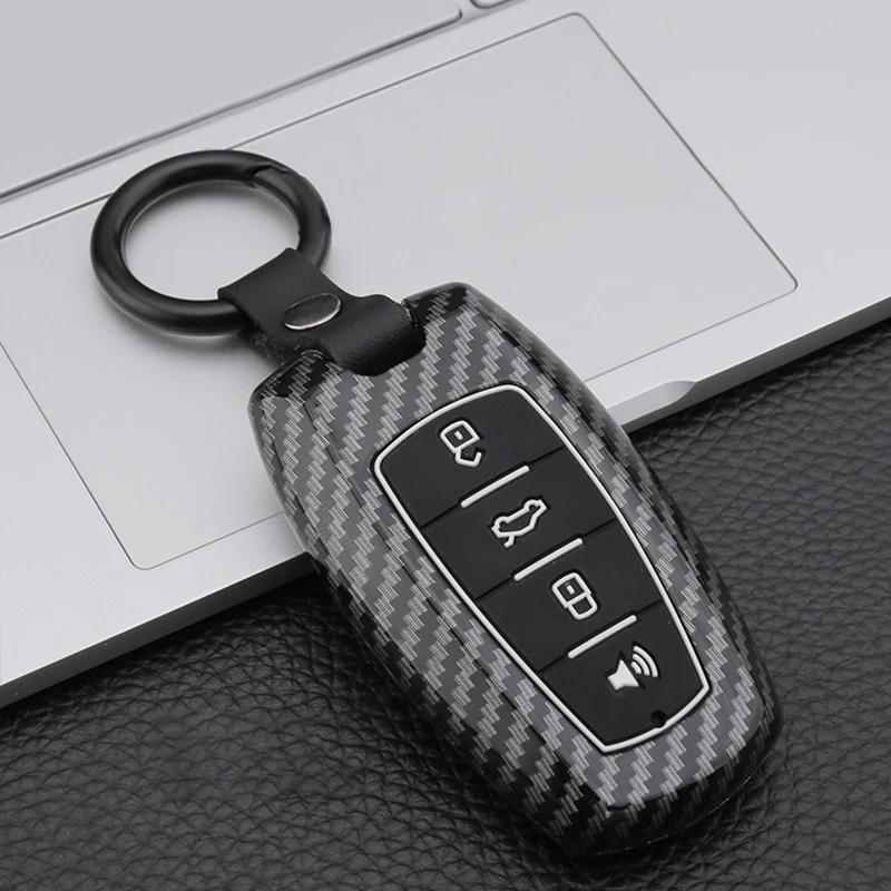 Carbon ABS Car Key Case Cover for Great Wall Haval Jolion 2022 H6 H7 H4 H9 F5 F7 F7X F7H H2S GMW Dargo Shell Fob Accessories
