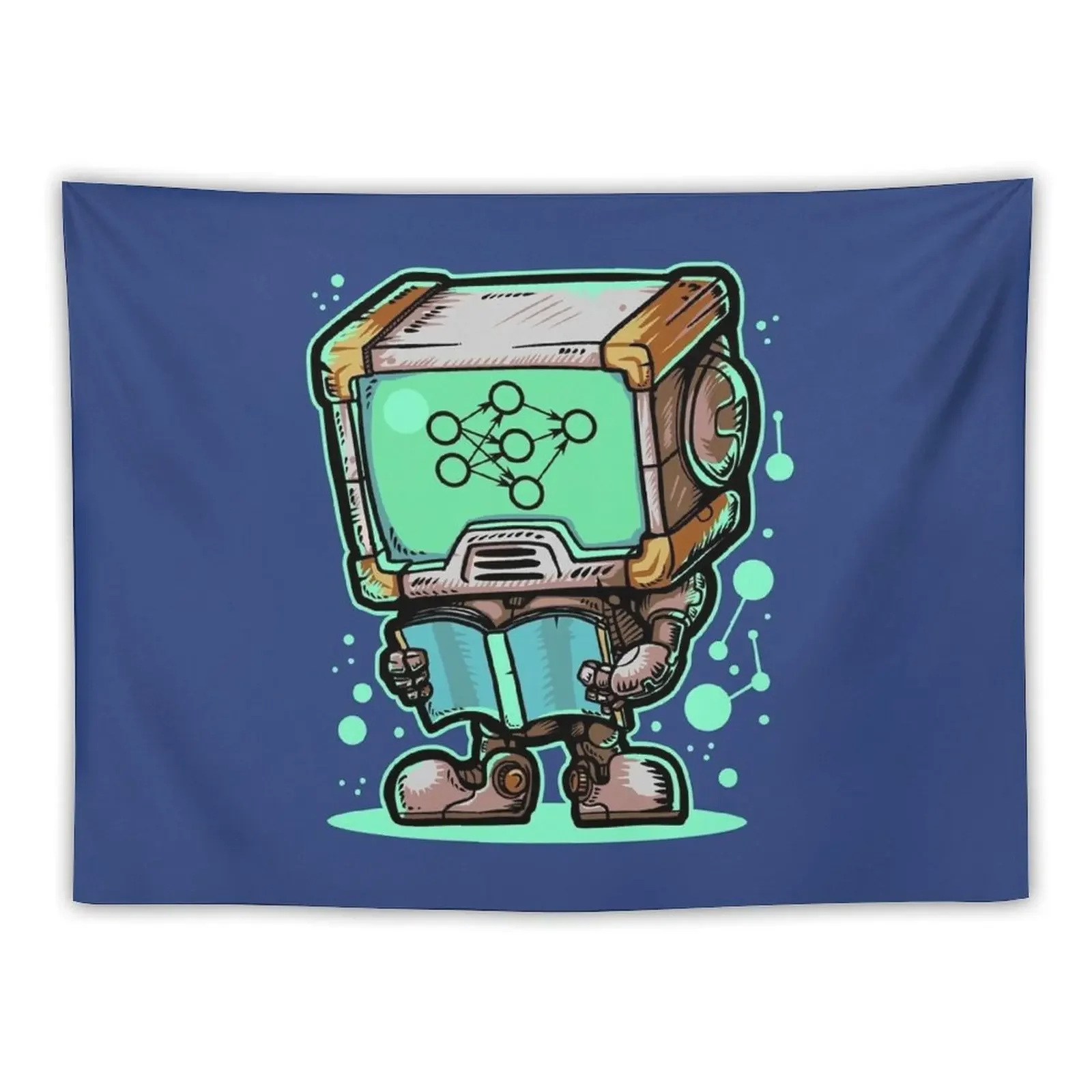 Machine Learning Robot Tapestry Decoration Aesthetic Things To Decorate The Room Tapestry