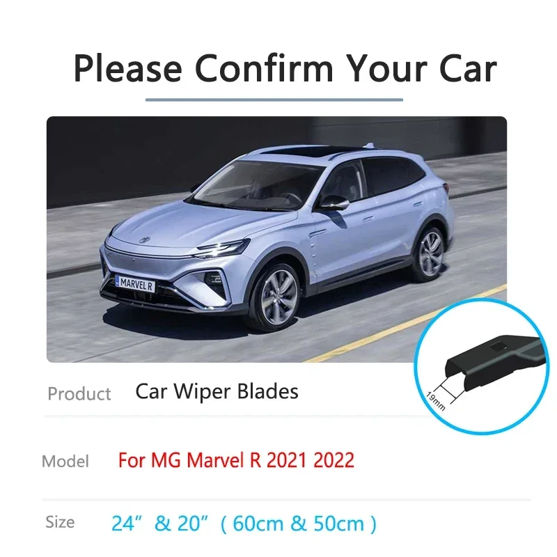 For MG Marvel R 2021 2022 Car Accessories Wiper Rubber Windows Windshield Windscreen Cleaning Auto Replacement High Quality