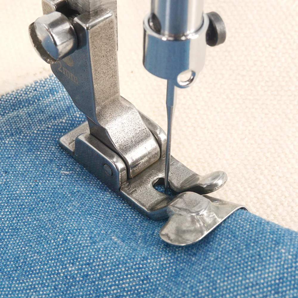 1 Pcs Adjustable 1-3mm P351 Folding Hemming Presser Foot Curved Hemming for Industrial Sewing Machine