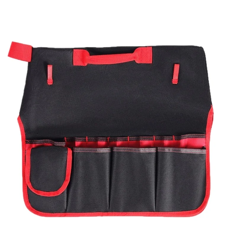 Tool Bucket Roll Up Bag, 35 Pockets Heavy Duty Oxford Cloth Tool Bag, Water Resistant Tool Organizer for Electrician