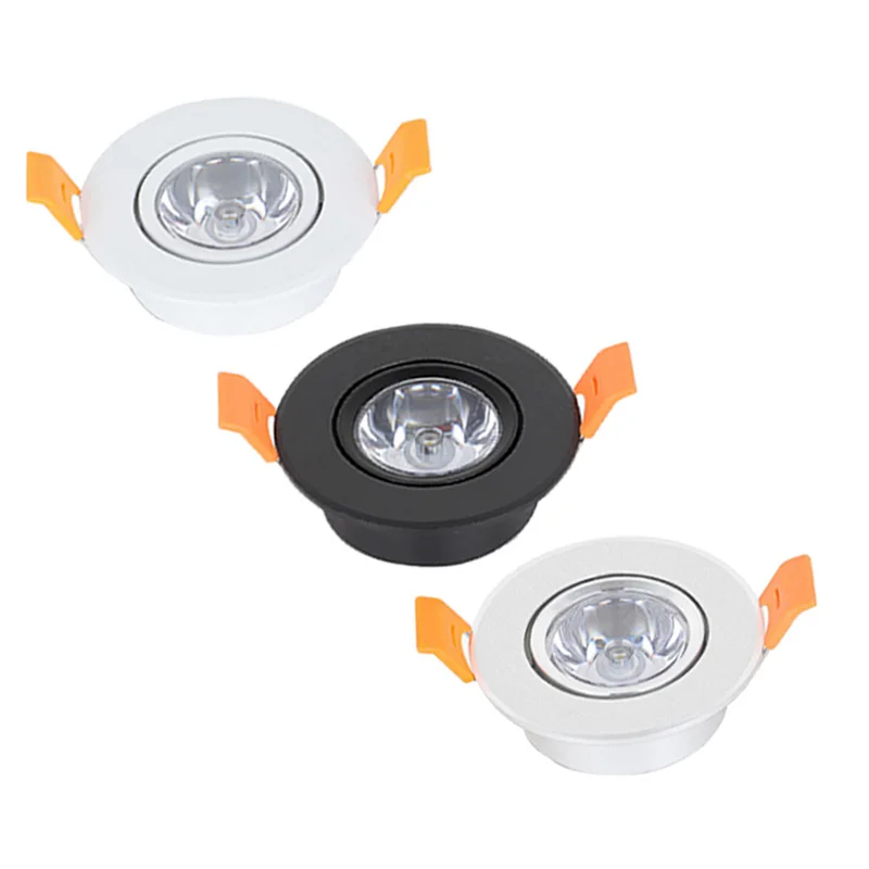 

LED Recessed Ceiling Down Light Lamps LED Downlights for Living Room Cabinet Bedroom AC85-265V Dimmable 1W 3W Mini High Power