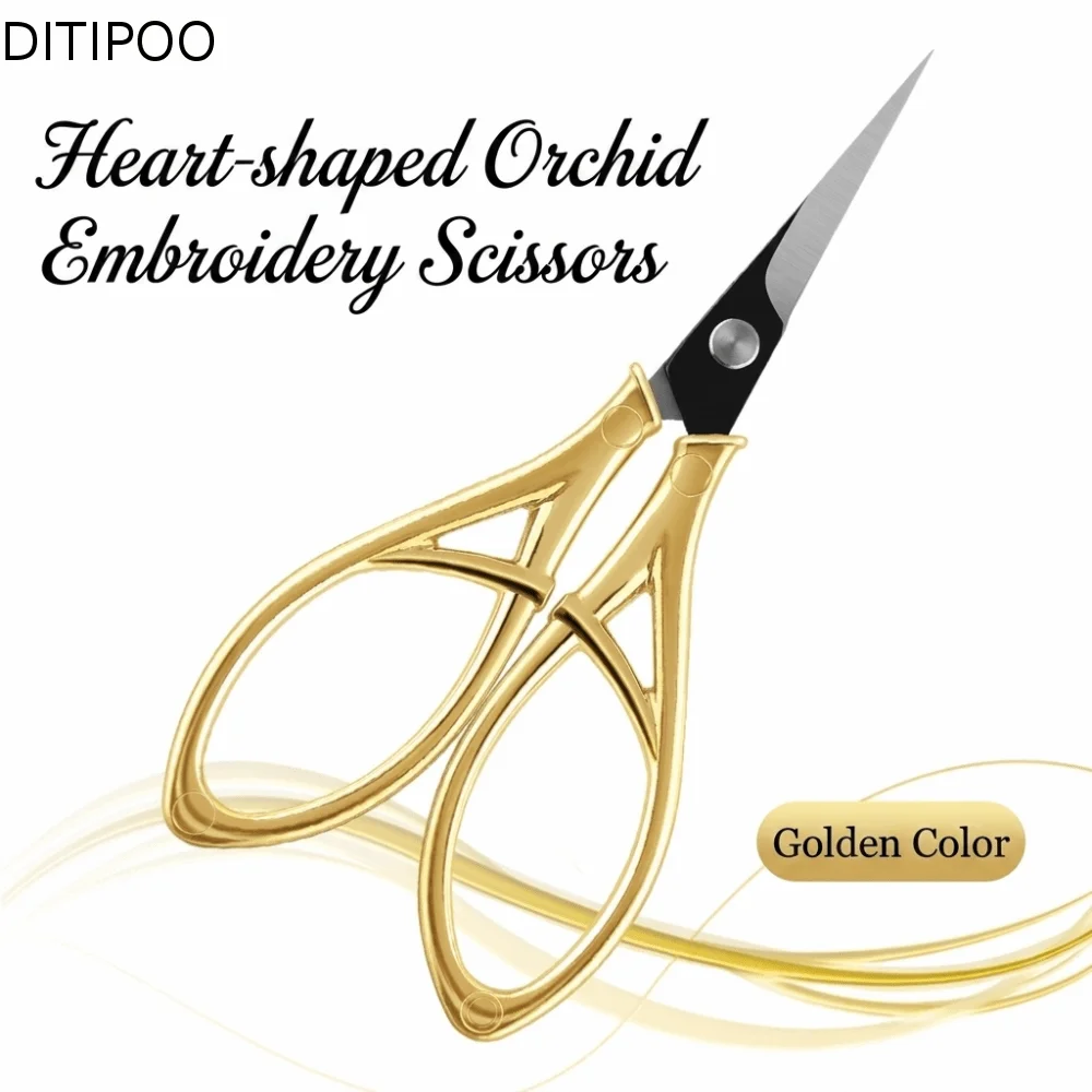Sewing Tool Ergonomic Grips Craft Scissors Durable Sharp Embroidery Shear Precision Professional Tailor Scissors Needlework