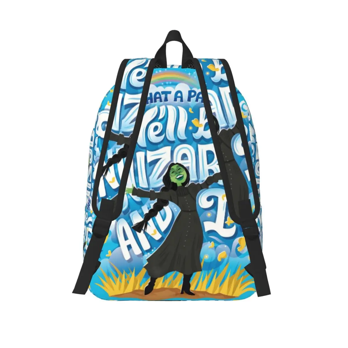 Custom American Fantasy Movies W-Wickeds Canvas Backpacks Men Women Casual Bookbag for School College Magic Movies Bags