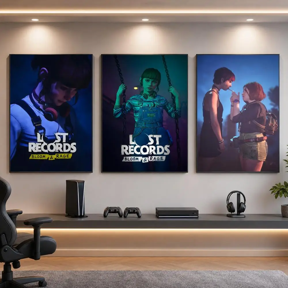 Game L-Lost Records Poster HD Removable Wall Art Gift Bedroom Lounge Dorm Office Gaming Cafe Bars