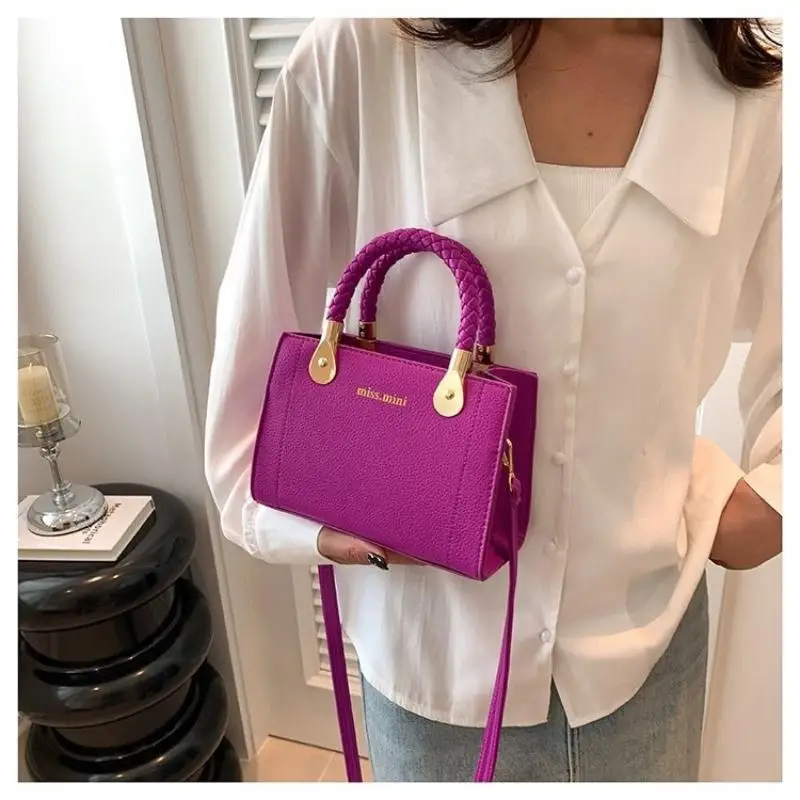 Korean Style Women PU Leather Shoulder Bag Light Luxury Mini Crossbody Purse Soft Touch for Girls Daily Wear Date Shopping