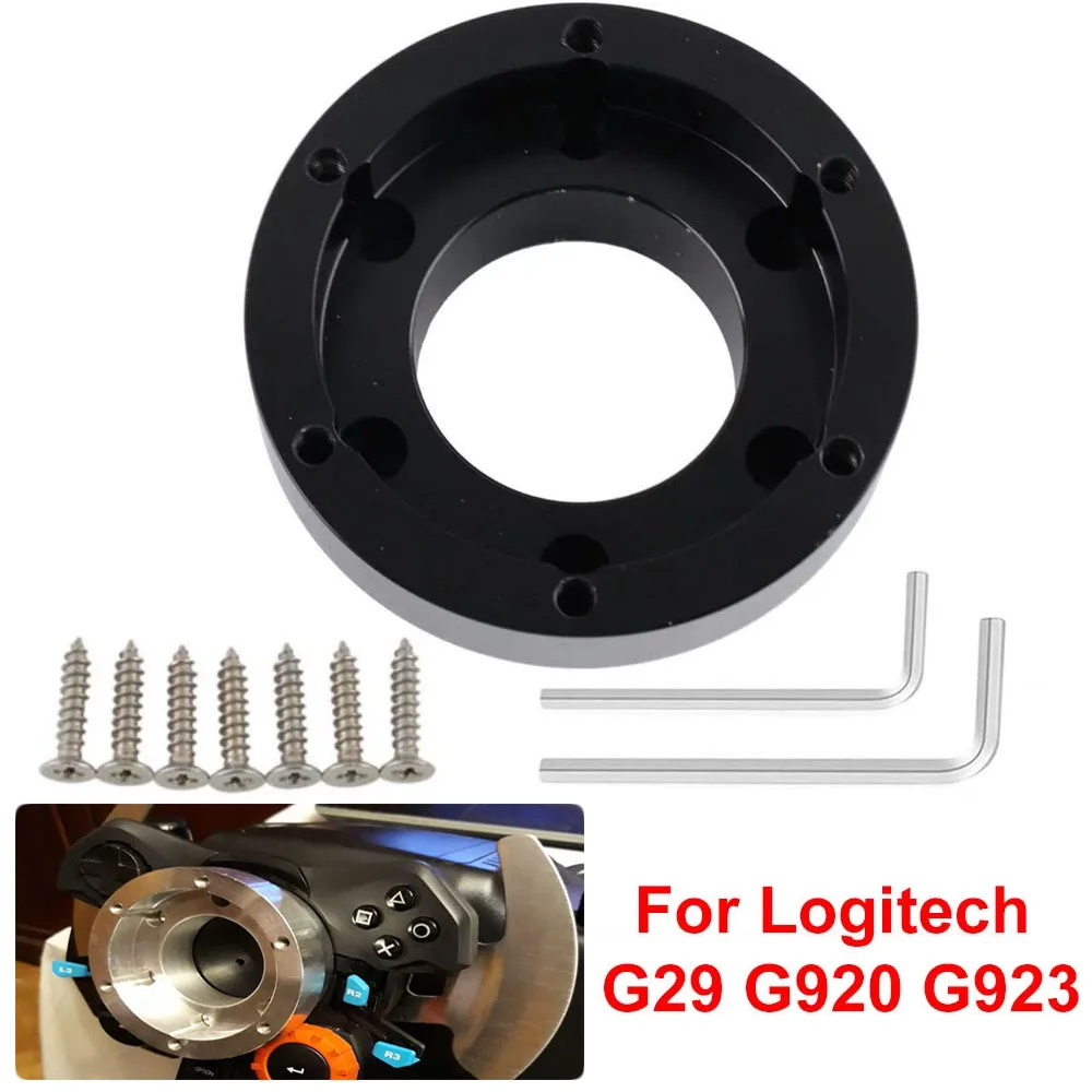 13/14inch Steering Wheel Adapter Plate 70mm PCD For Logitech G29 G920 G923   Racing Car Game Modification