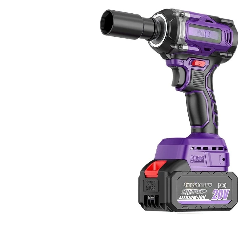 Brushless Electric Wrench High Torque Lithium Battery Impact Wrench Shelf Worker Auto Repair Worker Woodworking Sleeve