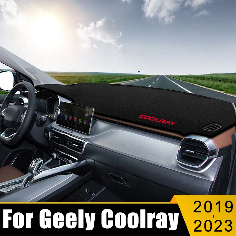 

Car Accessories For Geely Coolray SX11 2019 2020 2021 2022 2023 Dashboard Cover Avoid Light Pad Sun Shade Anti-UV Carpets Mat